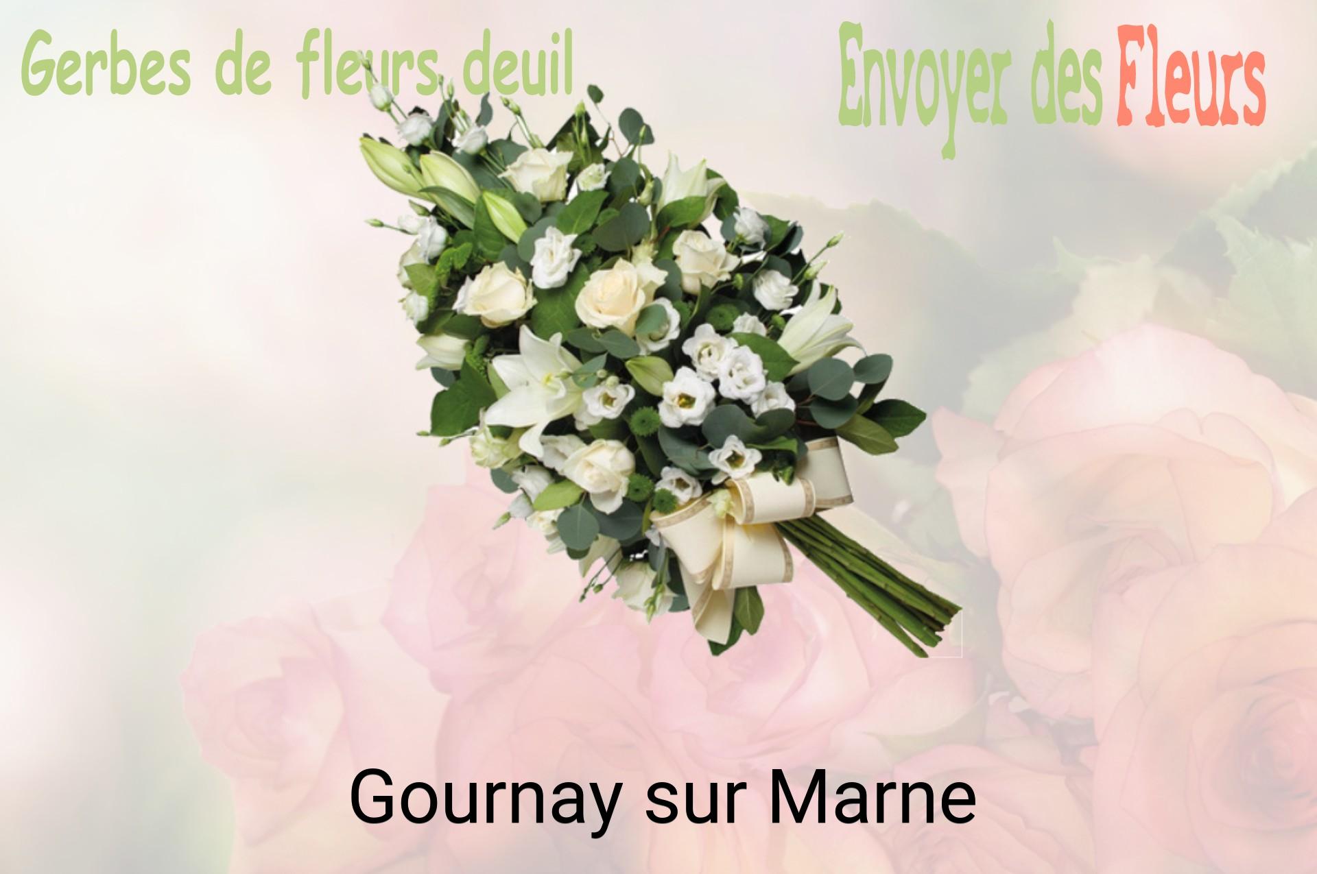 Gerbe de fleurs de deuil livrée à Gournay-sur-Marne